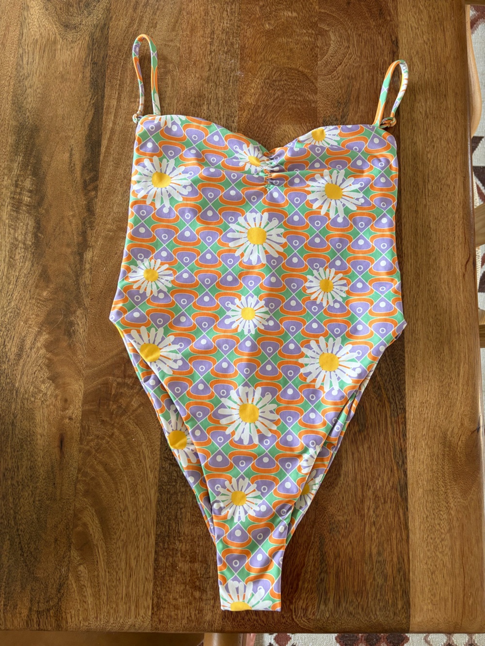 Inner Relm Kindness One Piece Swim in Cosmic Daisy